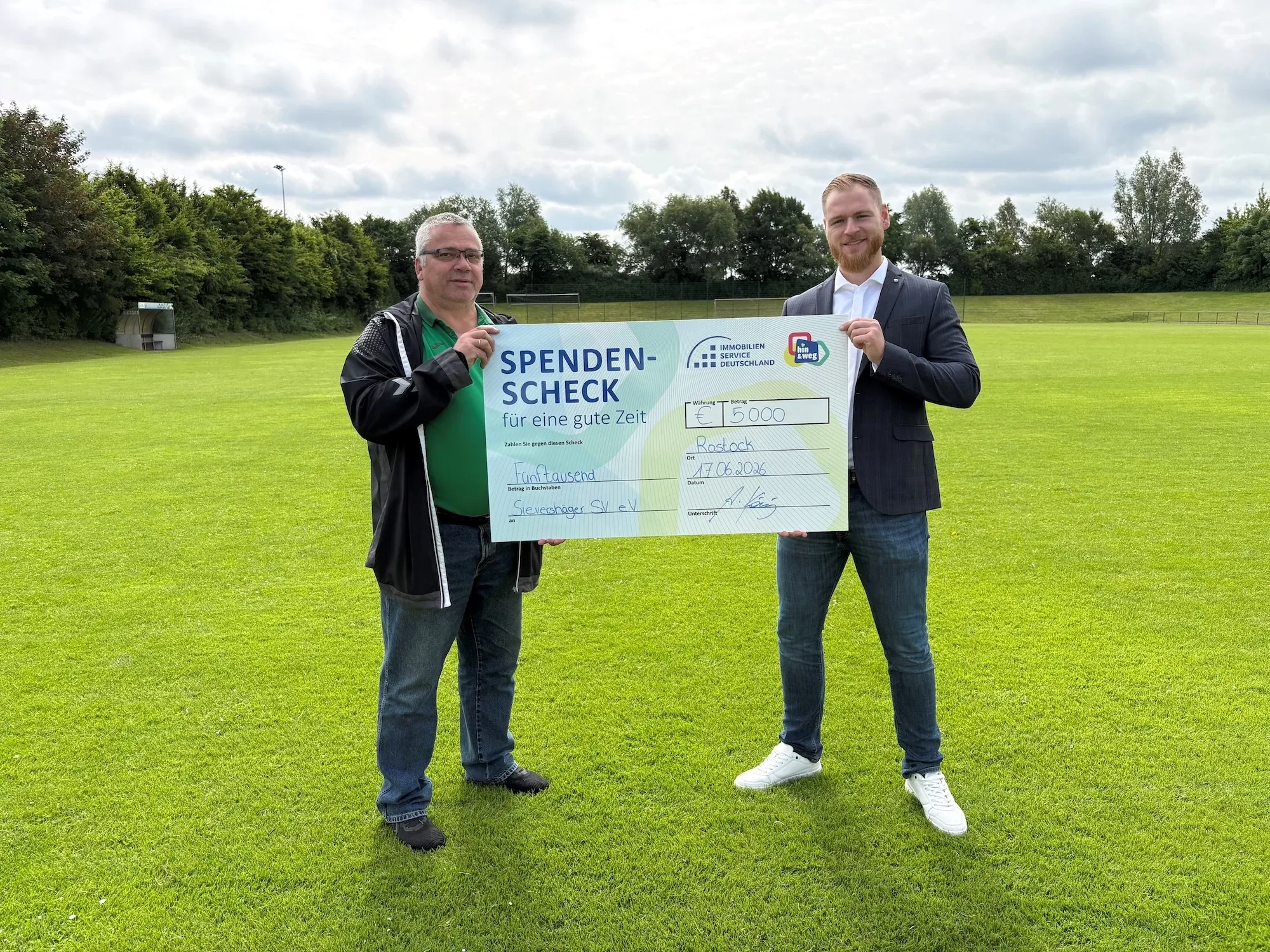 ISD unterstützt Fußballcamp des Sievershäger SV 1950 e.V. mit 5.000 Euro